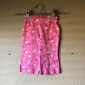 Girls Pants Vintage Y2K Pink Snowman Elastic Waist Pants Baby Girls 12 Months